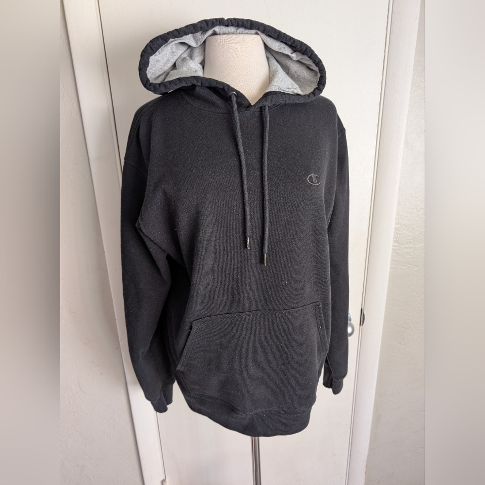 Champion Pullover Hoodie Blank‎ Black Mens Size medium
